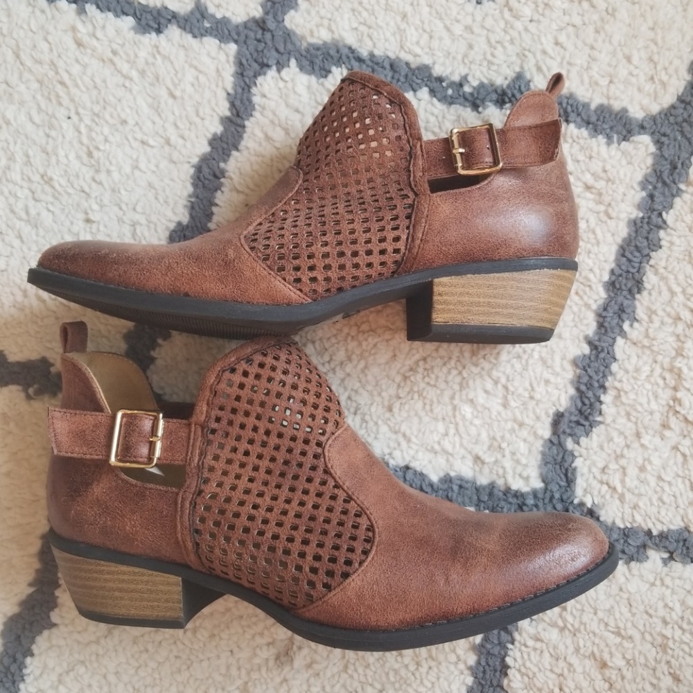 Brown booties
